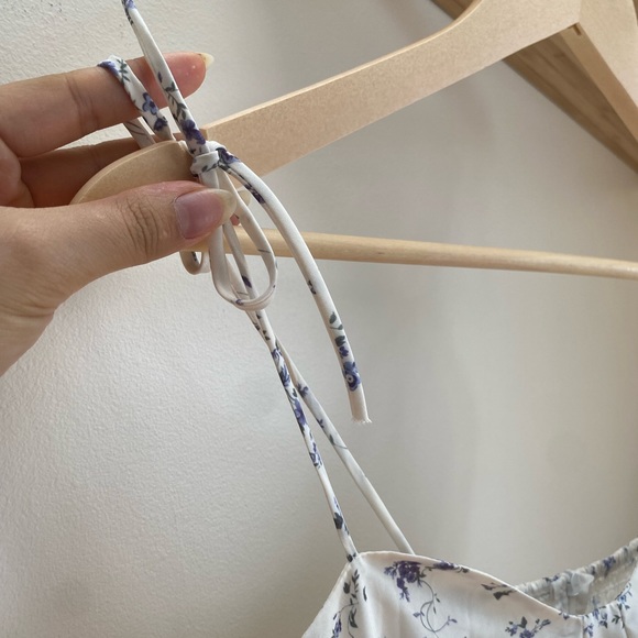 J.ING Ileana Cottagecore White Floral Mini Sun Dress - Picture 4 of 8